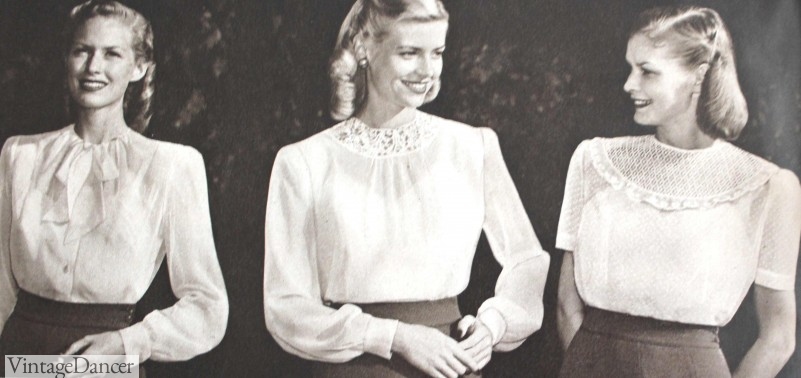 1940s lace blouses