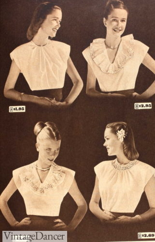1940s sleeveless tops blouses summer shirts women 1940
