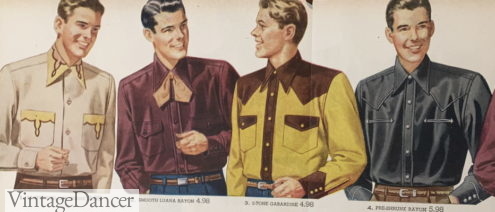 1948 men's western shirts