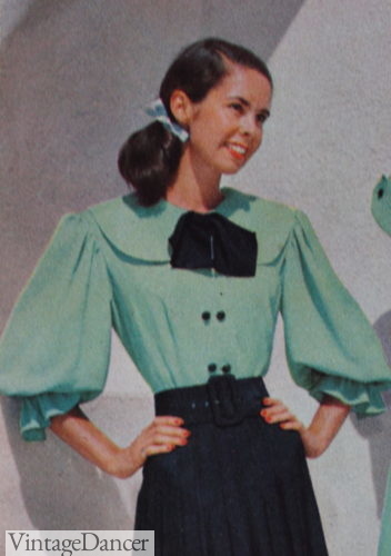 1940s Puritan collar, part of the Gibson Girl look