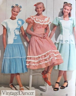1940s girls dresses