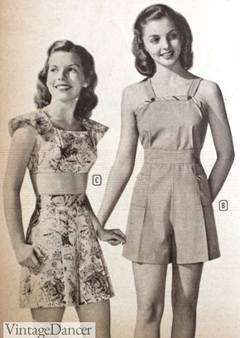 1948 two peice and one piece romper