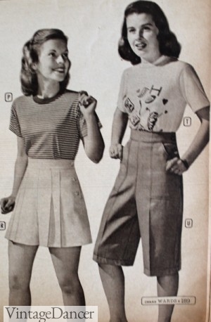 1940s Playsuits, Rompers &amp; Shorts- History and Photos