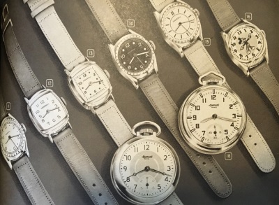 1940s Men's Leather Brand Watches. 1948 Aldens