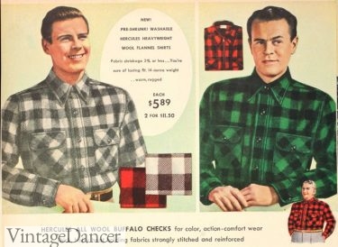 1948 mens buffalo plaid shirts