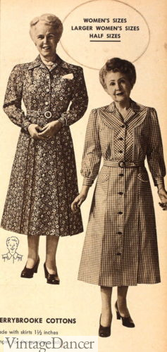 1940s house dresses for the old elderly aged mature mrs woman