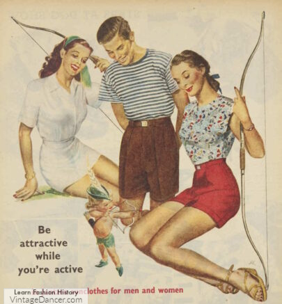 1940s-1950s Women's Fashion Ads Vintage Business Suit Office Art