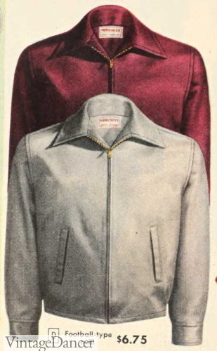 1940s cotton gab jacket men fashion casual