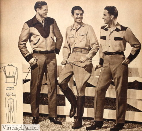1948 mens western /riding clothes