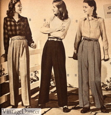 1940s Teenage Fashion: Girls