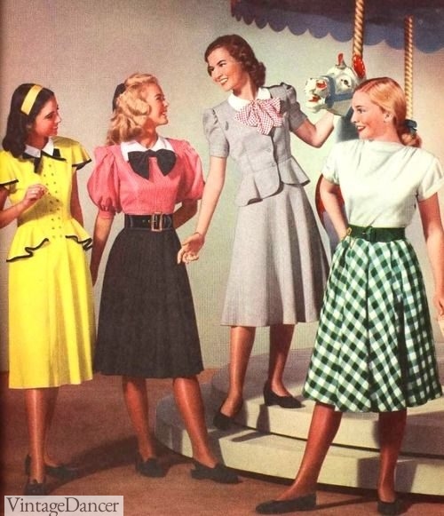 Teens 1948 Skirts and Dresses