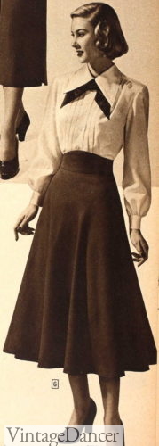 1948 midi skirt and blouse outfit