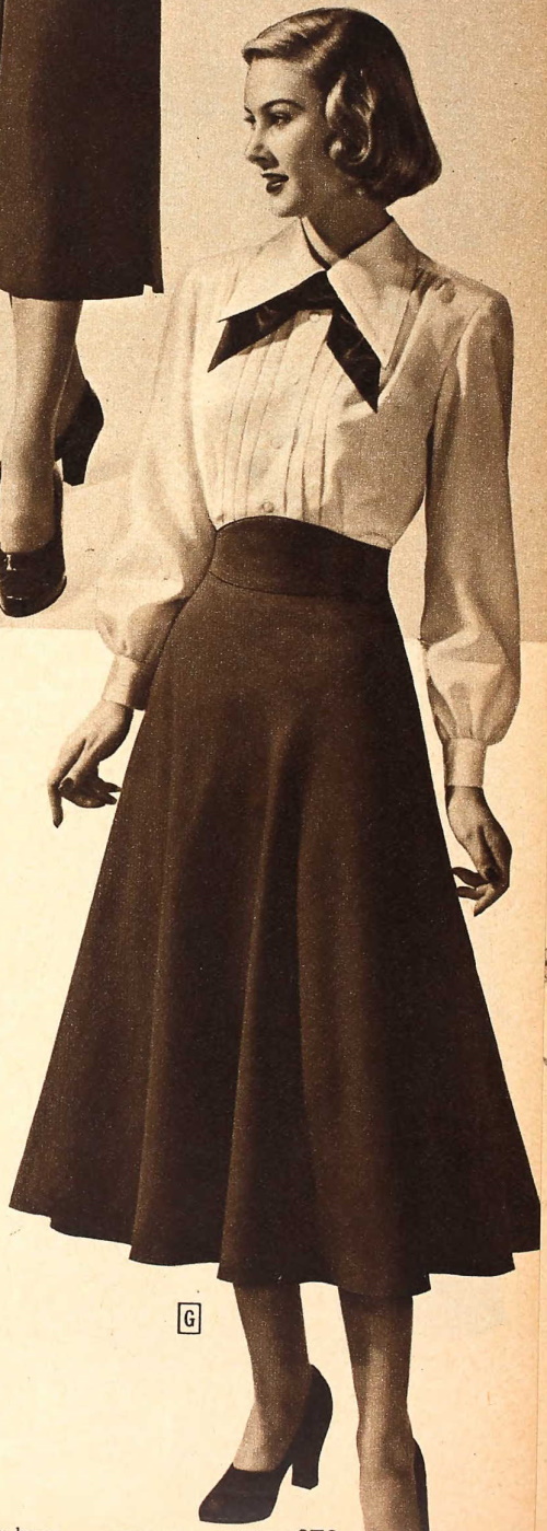 1940s Skirt History: A-Line Classics to Summer Dirndl Skirts