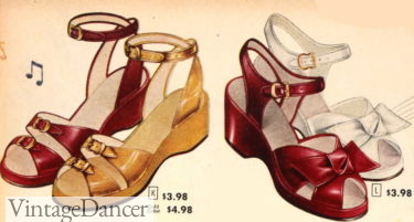 1940s sandals shoes