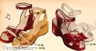 1948 summer sandals with ankle straps shoes 1940s women summer