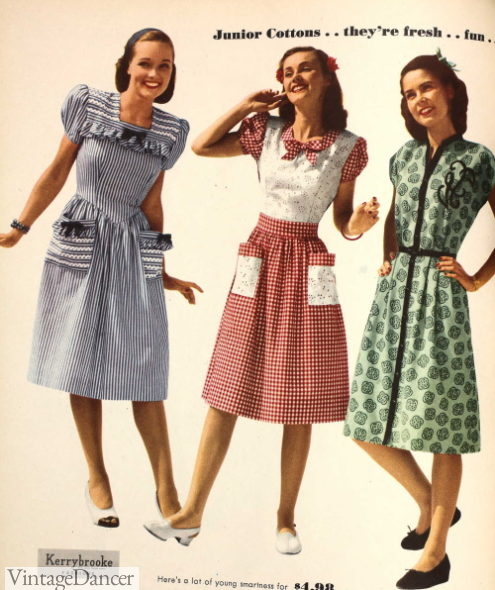 1940s Teenage Fashion: Girls