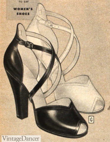 1949 cross wrap heels