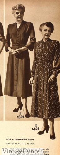 50 60 years old women's clothing 1940s fashions