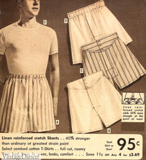 1949 elastic waist boxers