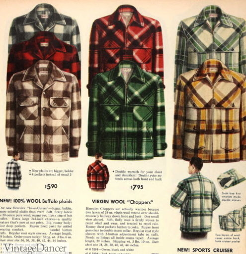 1949 regular, chopper and cruiser shirt-jackets
