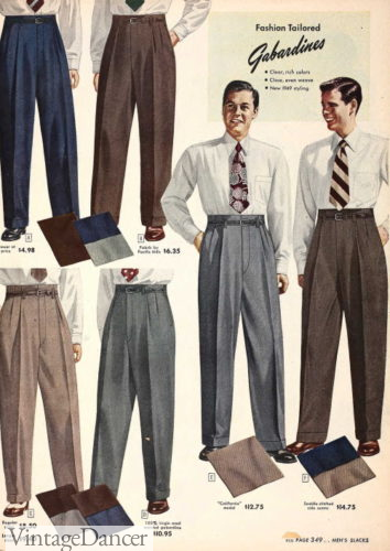 1949 double pleat trousers