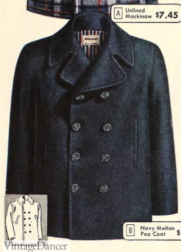 1949 Pea Coat mens