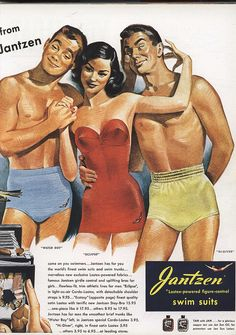 50s mens swimwear