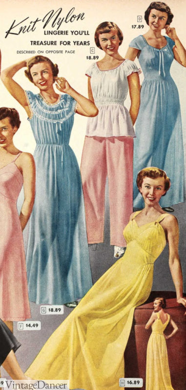 1949 sheer nightgowns