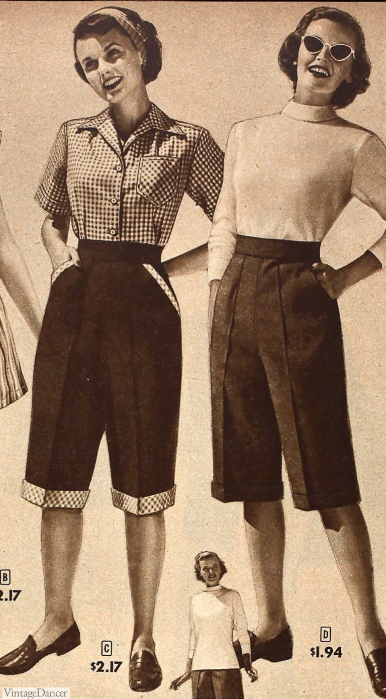 Vintage Shorts, Culottes History 1930s-1950s