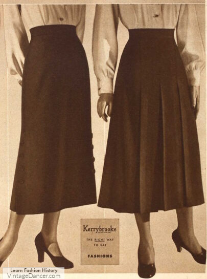 1940s1950s skirts long 