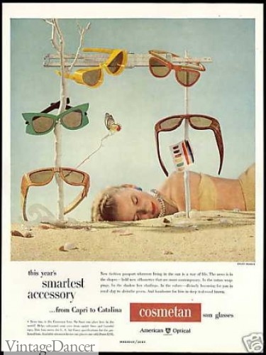 1940s 1950s sunglasses ad
