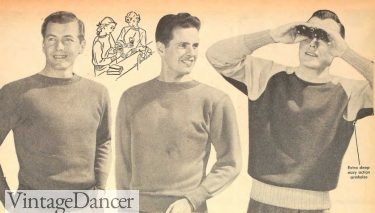 vintage mens boys teen sweatshirts 1949 crew and raglan sleeve sweatshirts