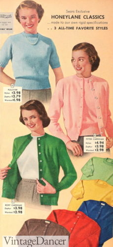1949 sweater girl tops
