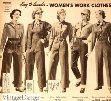 1949 work and casual outfits
