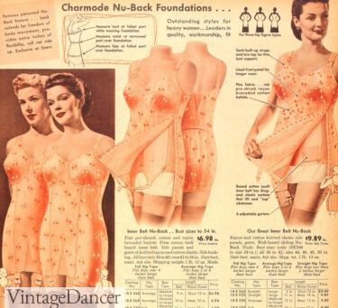 1950 full body, two layer corselet