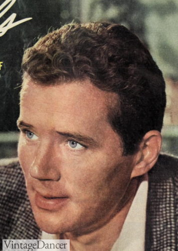 1950s mens hairstyle curly cut