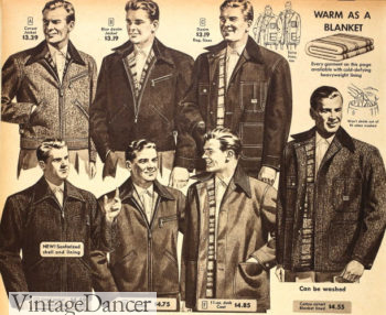 1950 men's workwear vintage covert and denim jackets