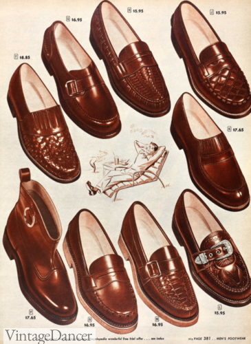 1950 woven leather summer loafers