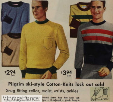 Ski-Pajams 1950s mens sleepwear loungewear sweatsuits