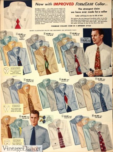 1950s mens dres shirt button down shirts suits