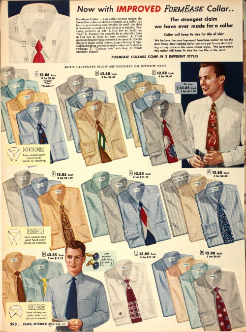 1950s mens dress shirts