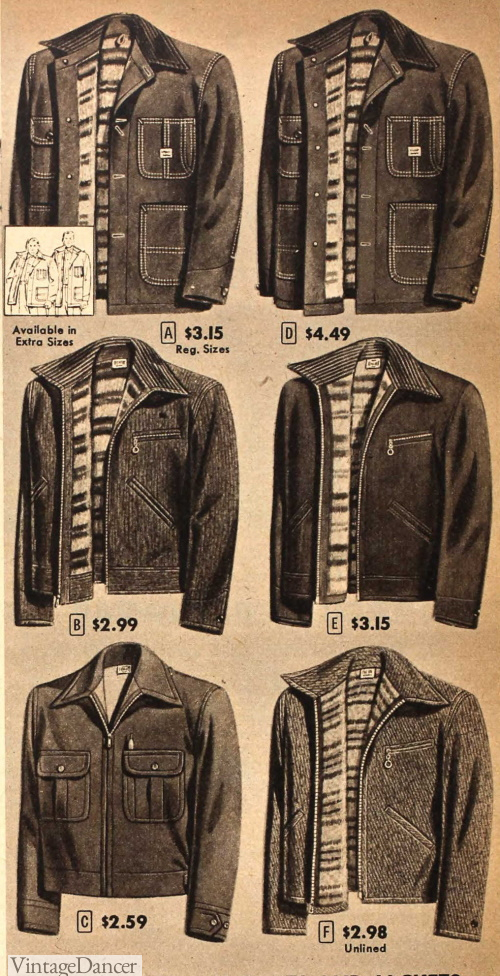 1950s Men's Workwear & Casual Clothes