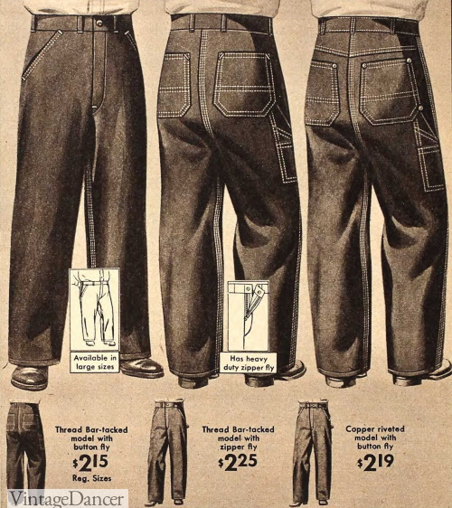1950s Men's Workwear & Casual Clothes