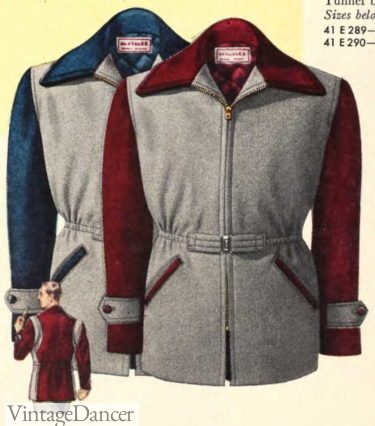 1950 two tone surcoat mens jacket