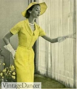 1950s Tulip sheath dress