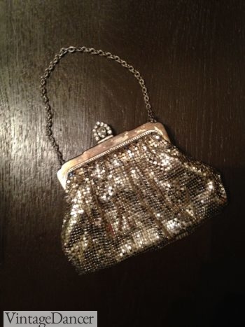 My vintage 1950s whiting and Davis mesh evening bag