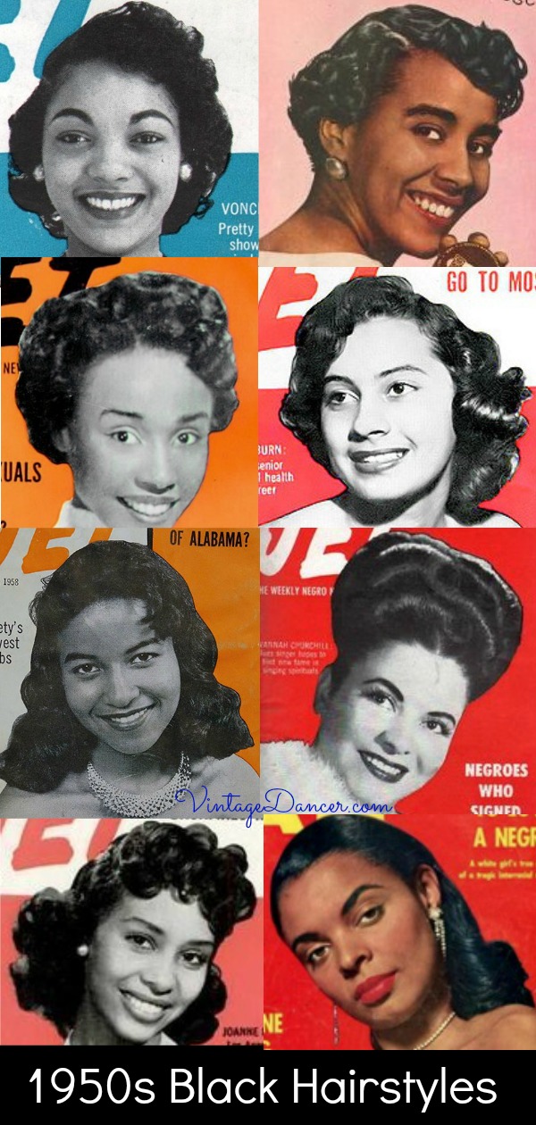 1950s African American Hair Black Hairstyles Long Short Pin Up Vintagedancer Com 
