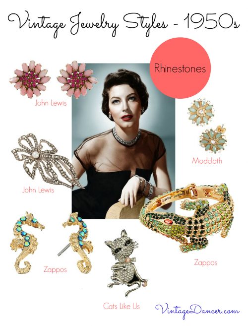 Choose from these reproduction styles to add a bit of 1950s glitz to a vintage style.