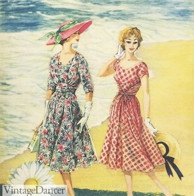 1950s summer dress Nylon ad