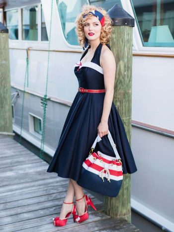 Blue Velvet Vintage has the most amazing 40s -50s Polka dot sailor dresses